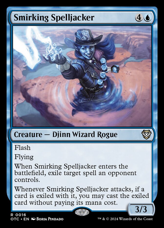 Smirking Spelljacker 16/342 (Commander: Outlaws of Thunder Junction)  | Good Games Modbury