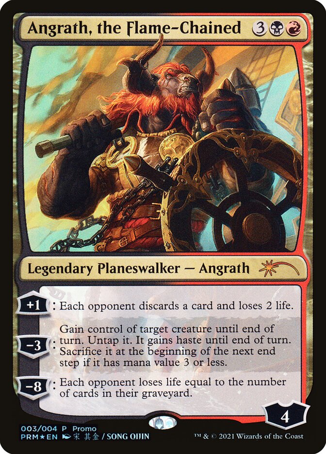 Angrath, the Flame-Chained 3/4 (Unique and Miscellaneous Promos)  - Foil | Good Games Modbury