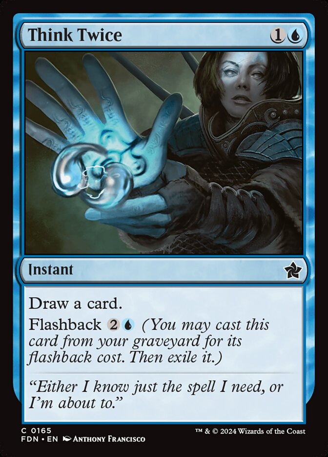 Think Twice 165/291 (Foundations)  - Foil | Good Games Modbury