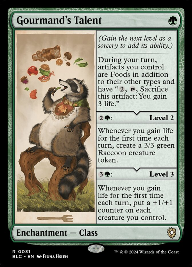 Gourmand's Talent 31 (Commander: Bloomburrow)  | Good Games Modbury