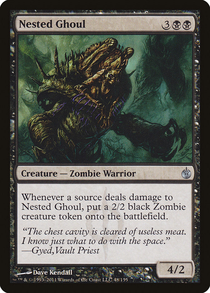 Nested Ghoul 48/155 (Mirrodin Besieged)  - Foil | Good Games Modbury