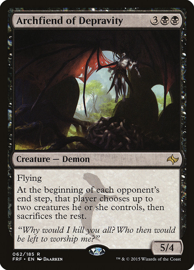 Archfiend of Depravity 62 (Fate Reforged)  - Foil | Good Games Modbury