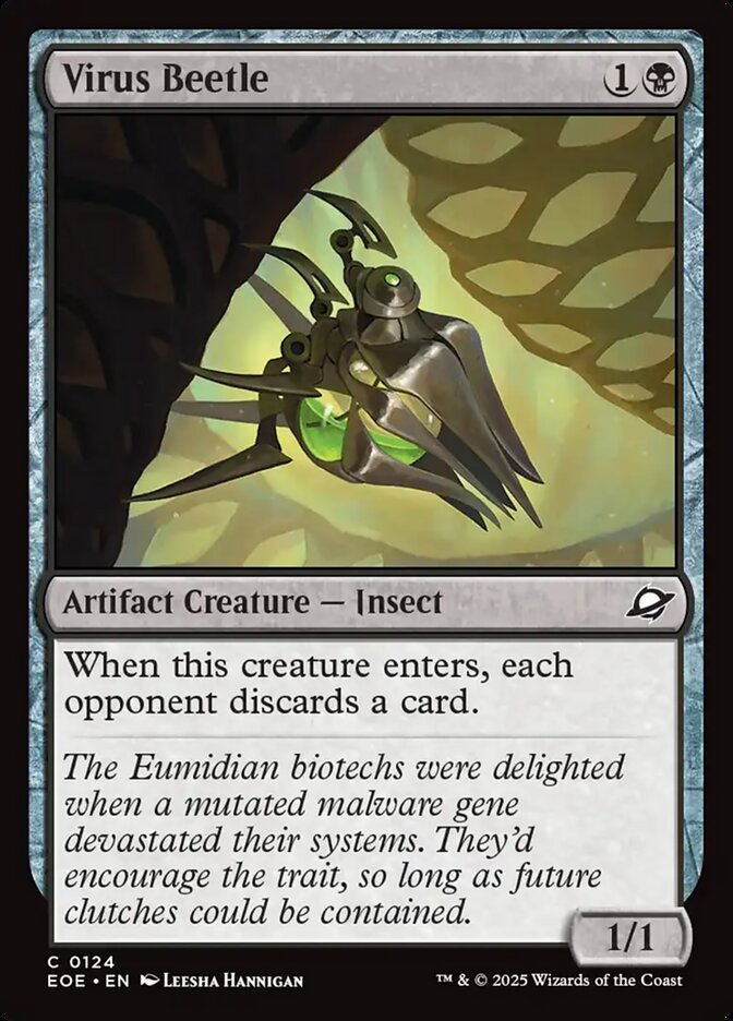 Virus Beetle 124/276 (Edge of Eternities)  - Foil | Good Games Modbury