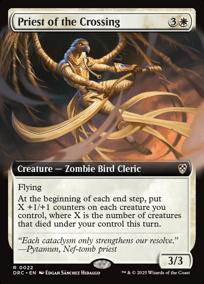 Priest of the Crossing 22/187 (Commander: Aetherdrift)  - Extended Art | Good Games Modbury