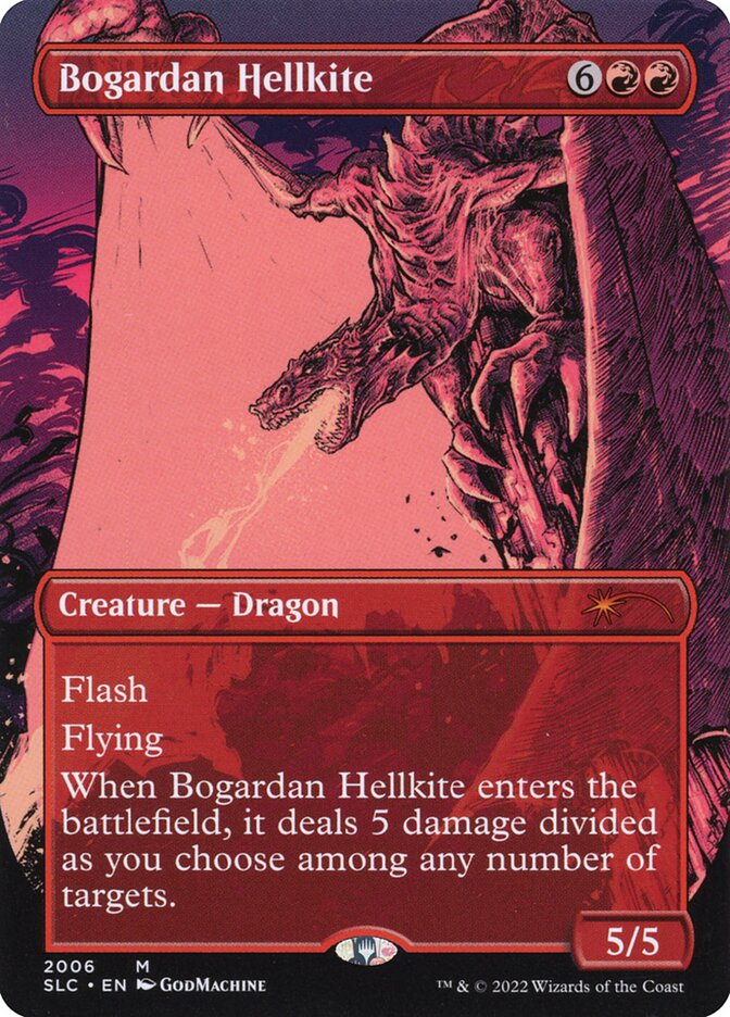 Bogardan Hellkite 2006/84 (Secret Lair Countdown Kit)  - Borderless | Good Games Modbury