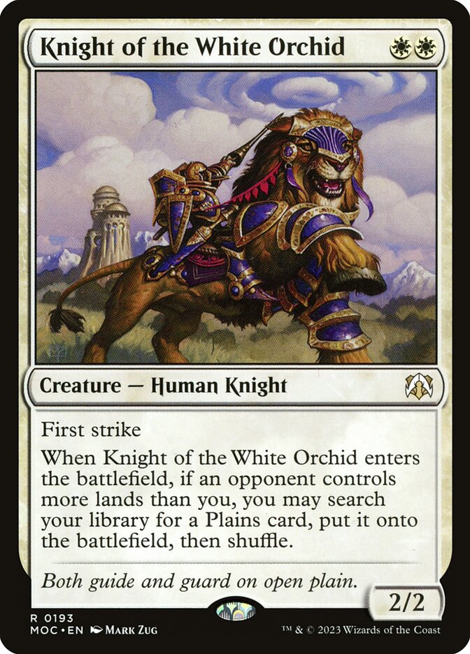 Knight of the White Orchid 193 (Commander: March of the Machine)  | Good Games Modbury