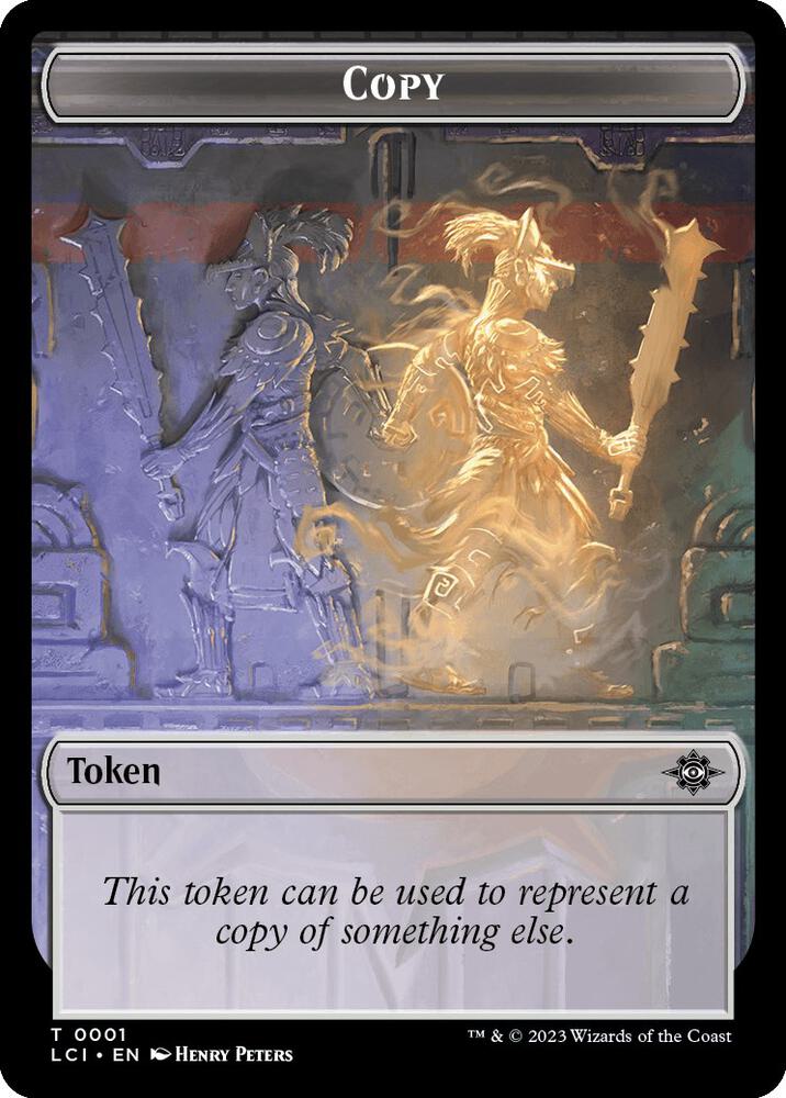 Copy Dinosaur Double Sided Token 1 // 10 (Commander: The Lost Caverns of Ixalan)  | Good Games Modbury