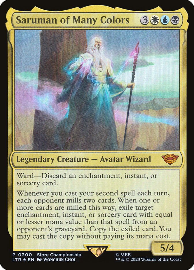 Saruman of Many Colors 300/281 (Game Day & Store Championship Promos)  - Foil | Good Games Modbury