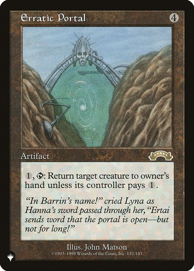 Erratic Portal EXO-132/5075 (The List Reprints)  | Good Games Modbury