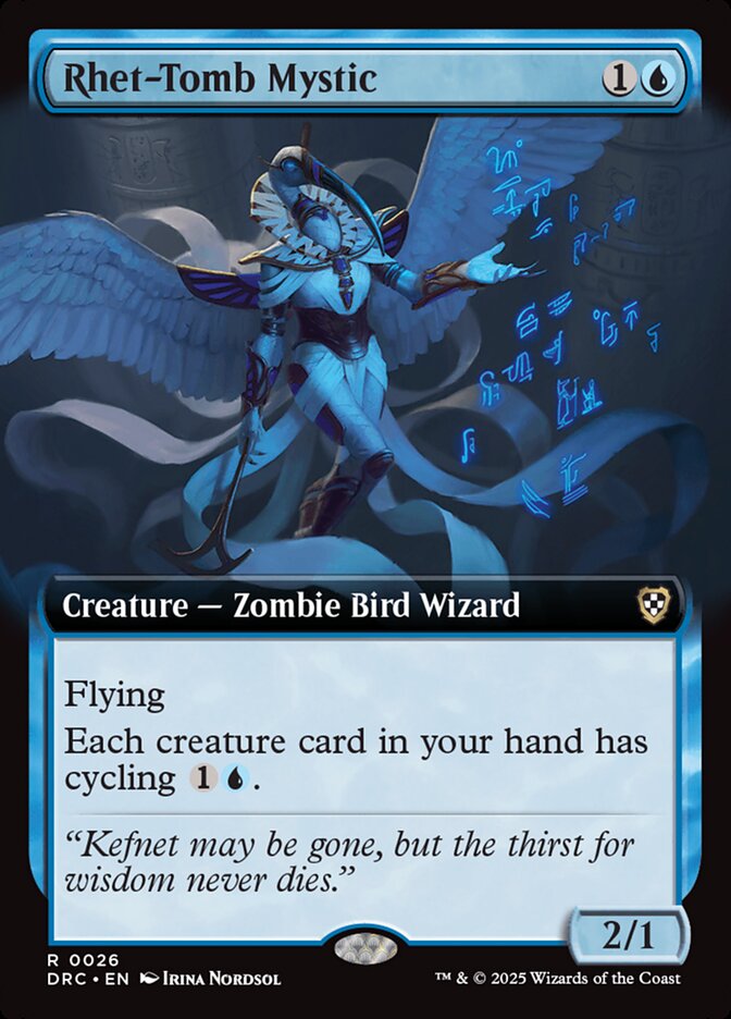 Rhet-Tomb Mystic 26 (Commander: Aetherdrift)  - Extended Art | Good Games Modbury