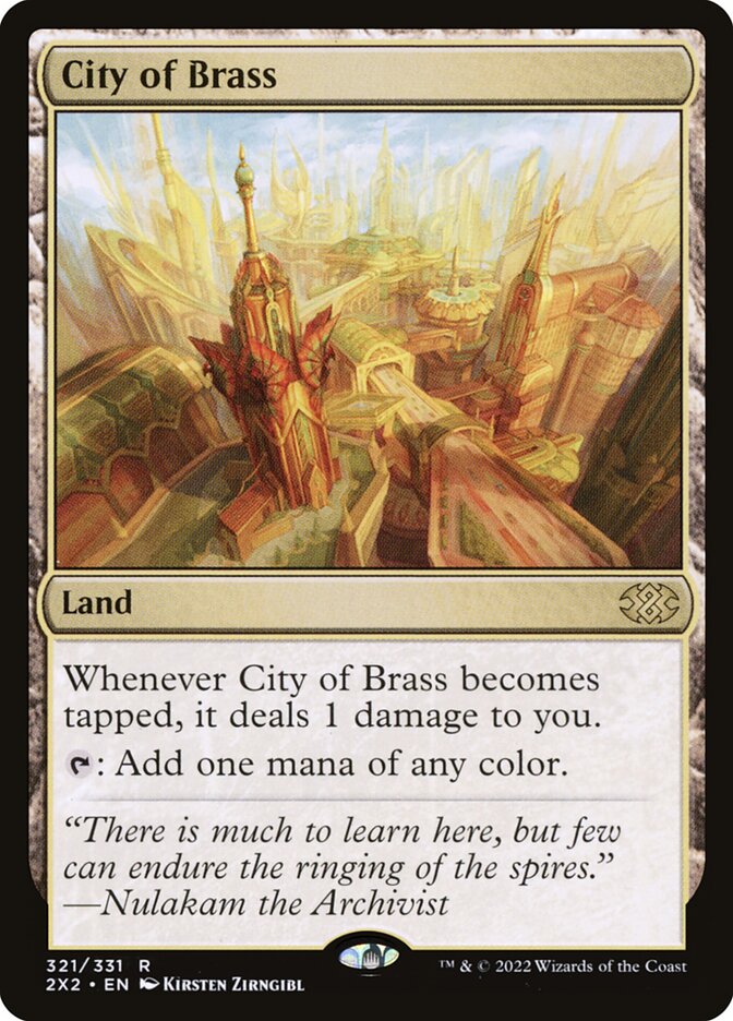 City of Brass 321/331 (Double Masters 2022)  - Foil | Good Games Modbury