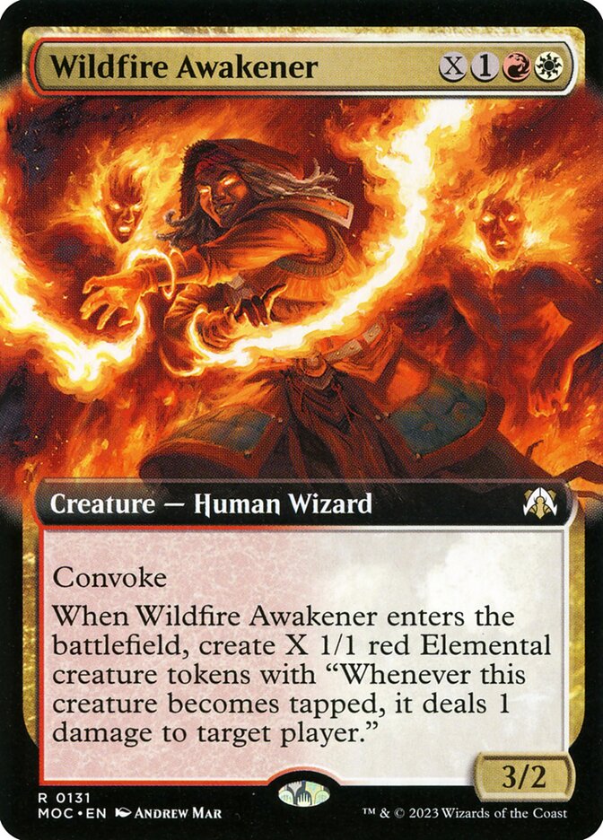 Wildfire Awakener 131/444 (Commander: March of the Machine)  - Extended Art | Good Games Modbury