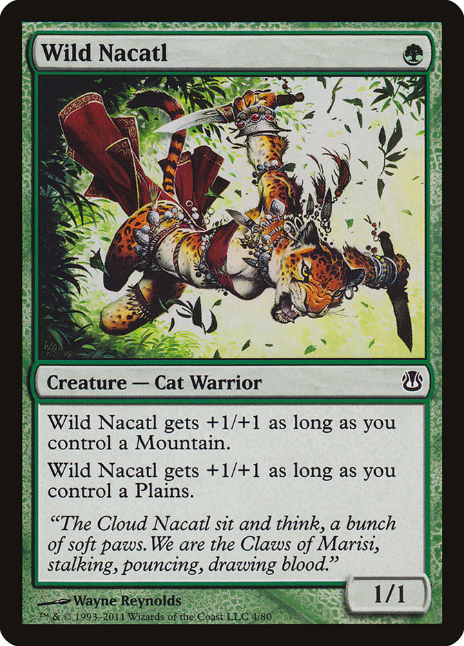 Wild Nacatl 4/80 (Duel Decks: Ajani vs. Nicol Bolas)  | Good Games Modbury