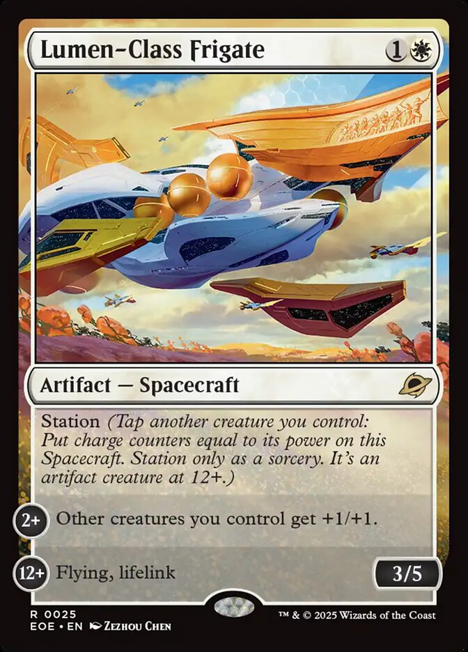 Lumen-Class Frigate 25 (Edge of Eternities)  - Foil | Good Games Modbury