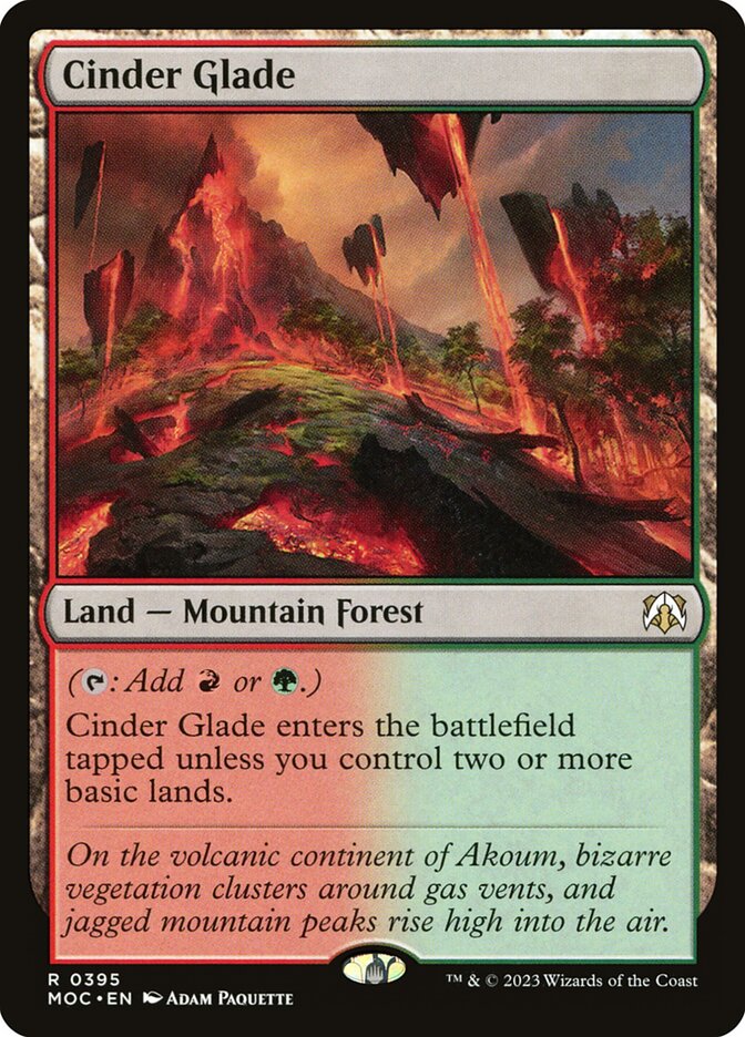 Cinder Glade 395/444 (Commander: March of the Machine)  | Good Games Modbury