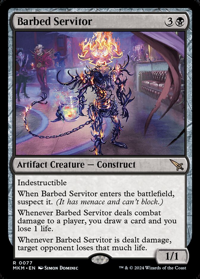 Barbed Servitor 77 (Murders at Karlov Manor)  - Foil | Good Games Modbury