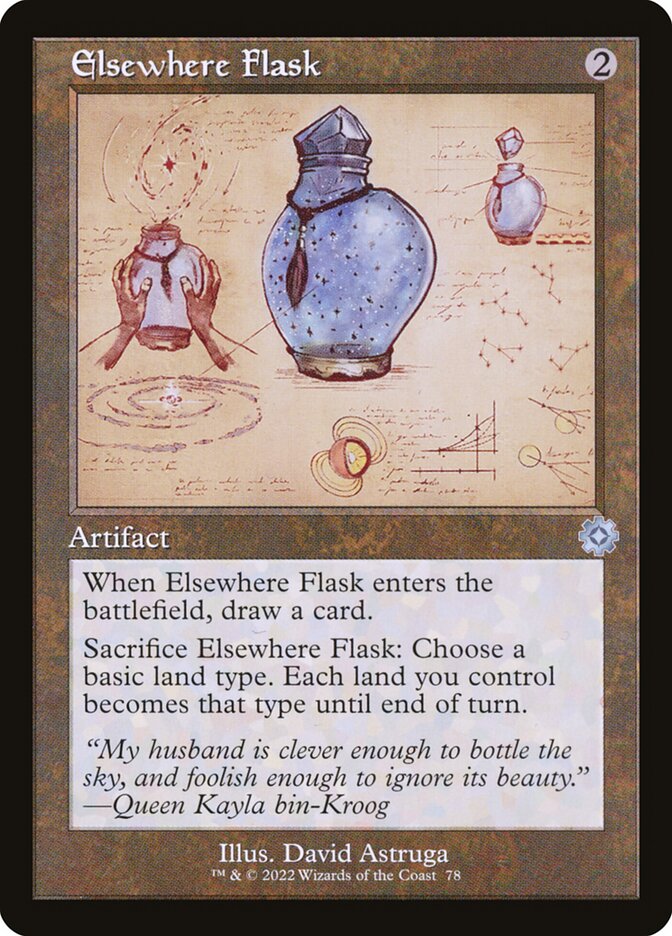 Elsewhere Flask 78/63 (The Brothers' War: Retro Frame Artifacts)  - Foil | Good Games Modbury