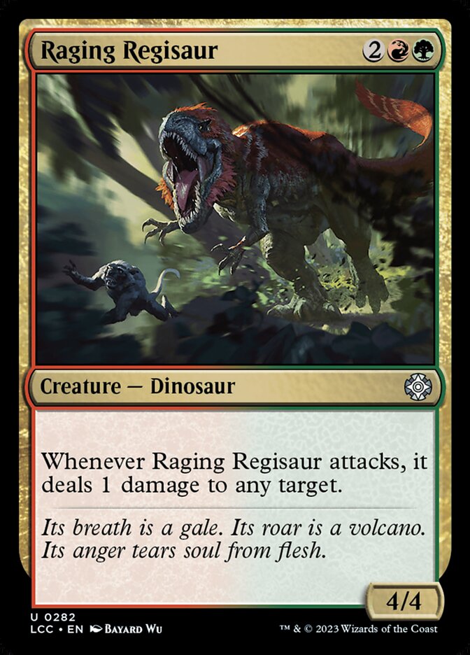 Raging Regisaur 282/370 (Commander: The Lost Caverns of Ixalan)  | Good Games Modbury