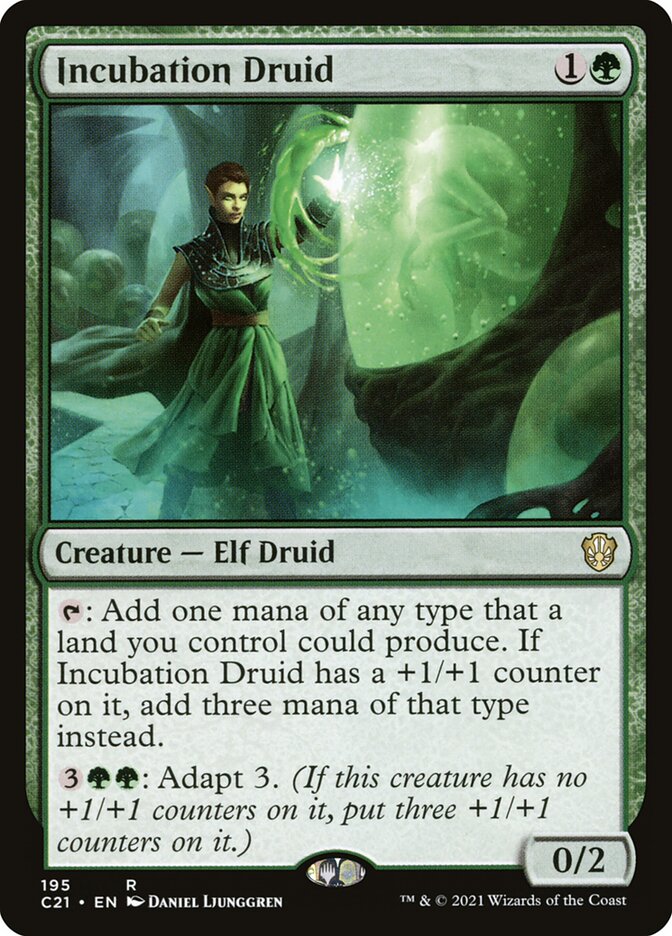 Incubation Druid 195/81 (Commander 2021)  | Good Games Modbury