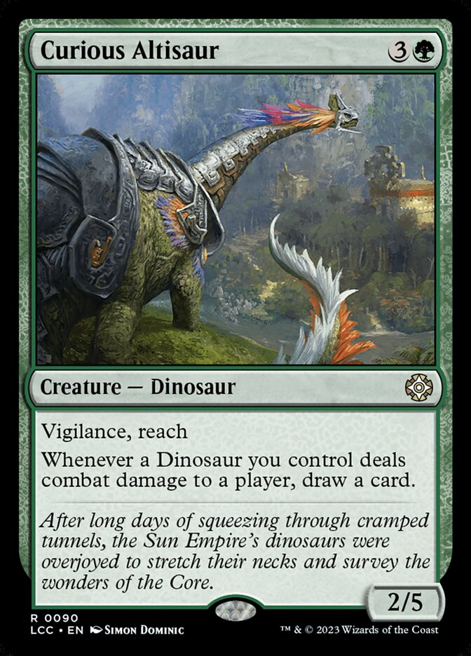Curious Altisaur 90/370 (Commander: The Lost Caverns of Ixalan)  | Good Games Modbury