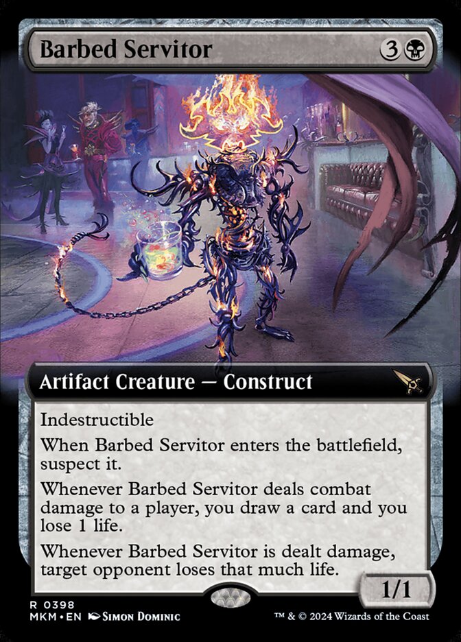Barbed Servitor 398/286 (Murders at Karlov Manor)  - Extended Art | Good Games Modbury