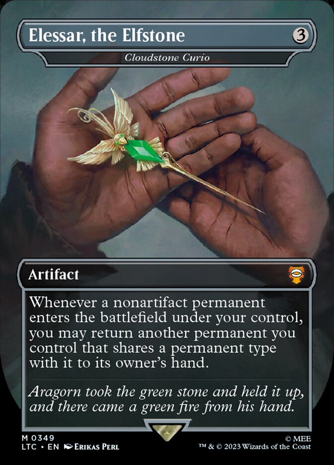 Elessar, the Elfstone - Cloudstone Curio 349 (Commander: The Lord of the Rings: Tales of Middle-earth)  - Borderless Foil | Good Games Modbury