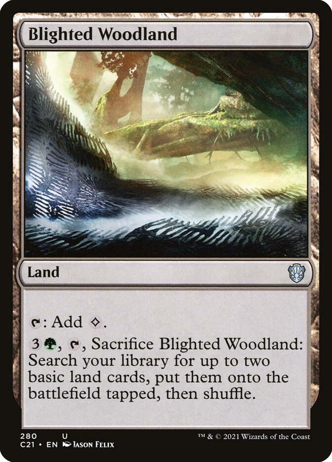 Blighted Woodland 280/81 (Commander 2021)  | Good Games Modbury