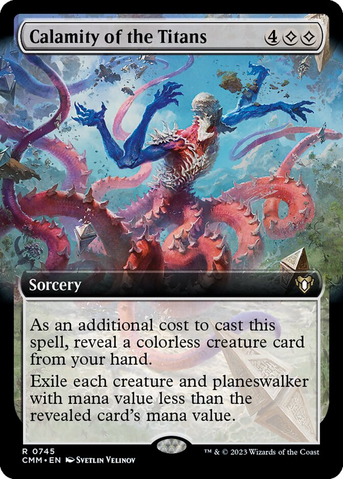 Calamity of the Titans 745/451 (Commander Masters)  - Extended Art | Good Games Modbury