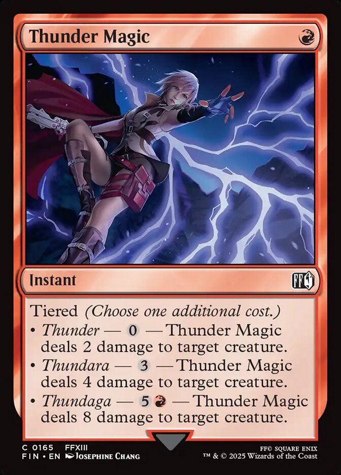 Thunder Magic 165 (FINAL FANTASY)  - Foil | Good Games Modbury