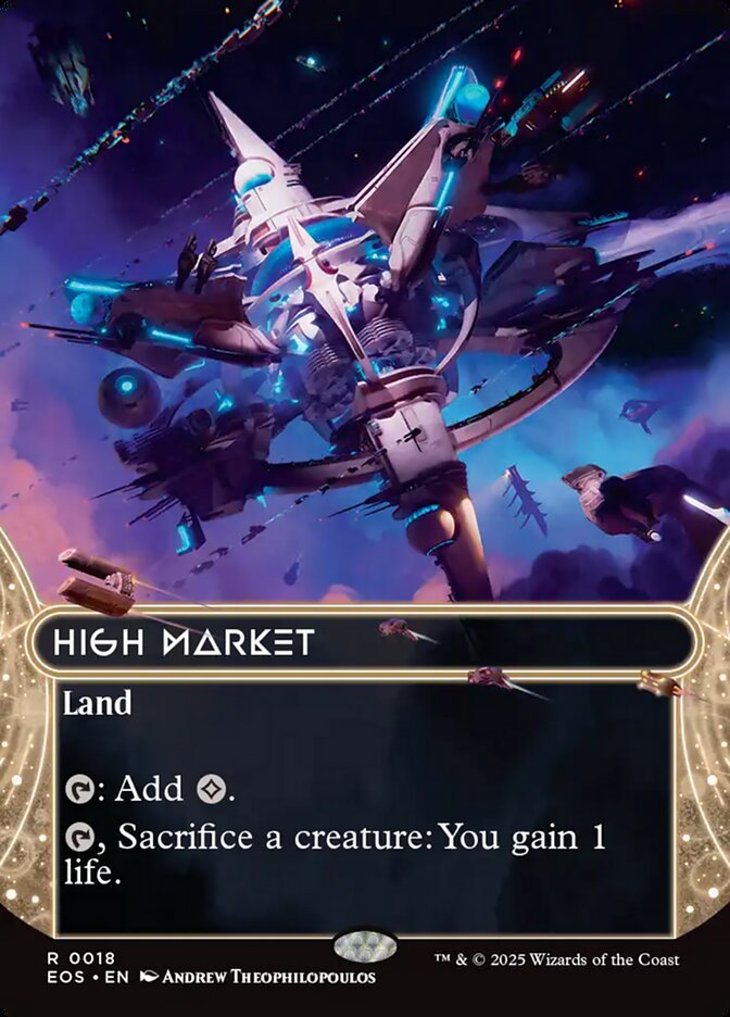 High Market 18/45 (Edge of Eternities: Stellar Sights)  - Borderless | Good Games Modbury