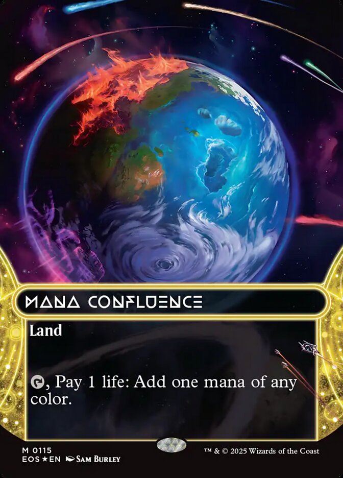 Mana Confluence 115 (Edge of Eternities: Stellar Sights)  - Borderless Galaxy Foil | Good Games Modbury