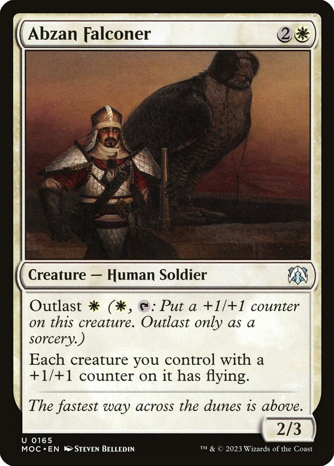 Abzan Falconer 165/444 (Commander: March of the Machine)  | Good Games Modbury