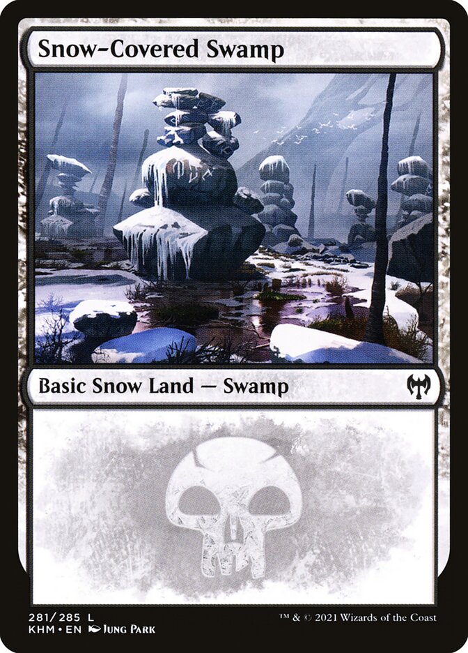 Snow-Covered Swamp 281/285 (Kaldheim)  | Good Games Modbury