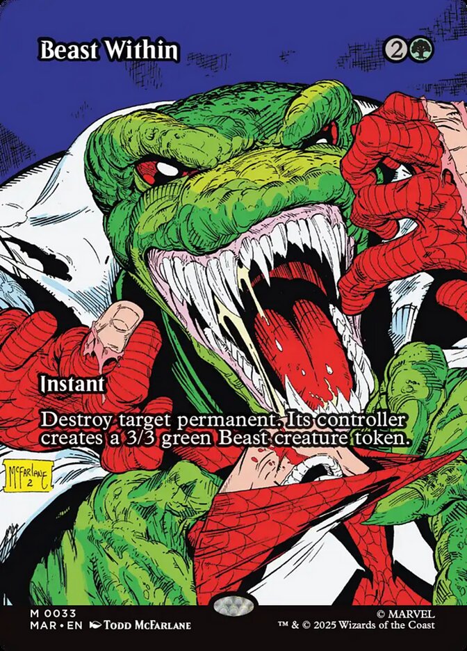 Beast Within 33 (Marvel Universe Eternal-Legal)  - Borderless Foil | Good Games Modbury