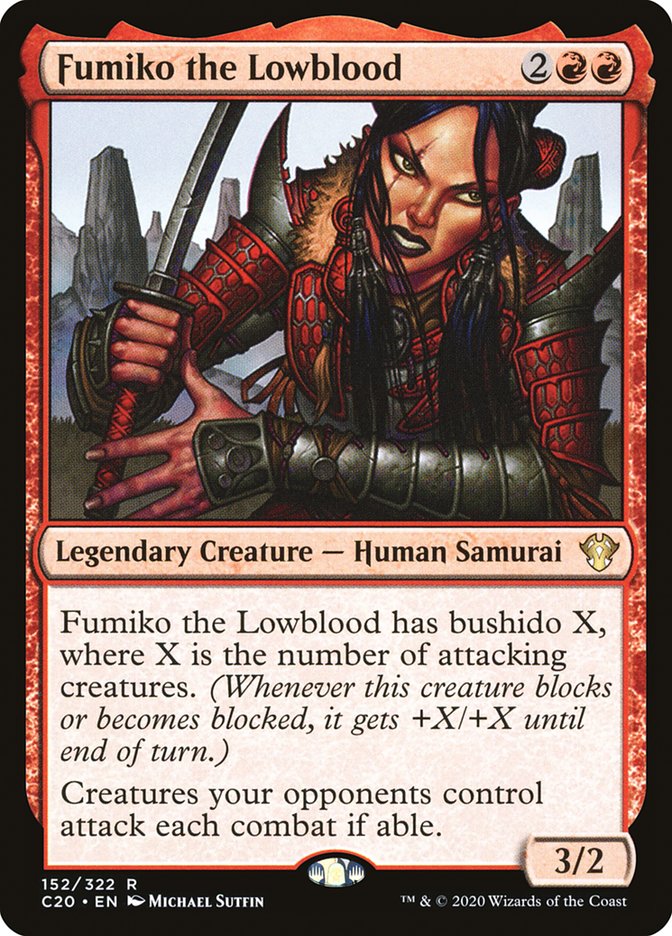 Fumiko the Lowblood 152/322 (Commander 2020)  | Good Games Modbury