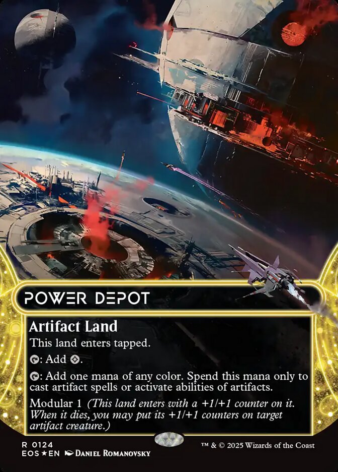 Power Depot 124/45 (Edge of Eternities: Stellar Sights)  - Borderless Galaxy Foil | Good Games Modbury