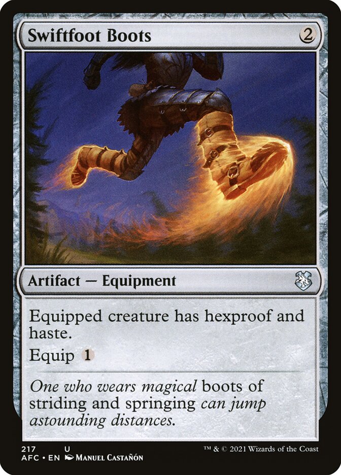 Swiftfoot Boots 217/62 (Commander: Adventures in the Forgotten Realms)  | Good Games Modbury