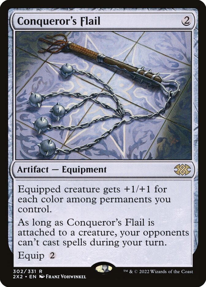 Conqueror's Flail 302 (Double Masters 2022)  - Foil | Good Games Modbury