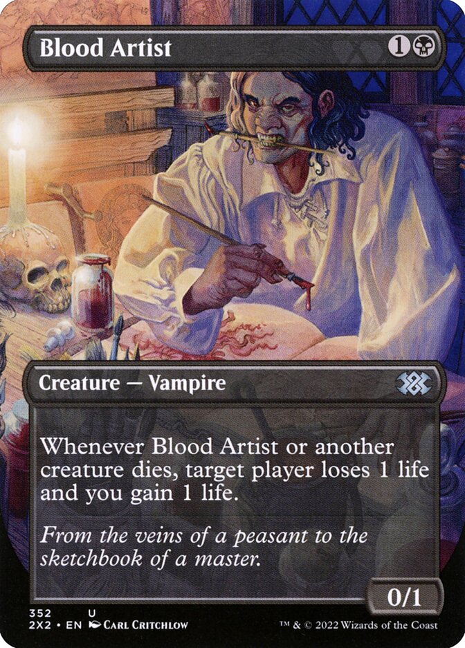 Blood Artist Borderless 352 (Double Masters 2022)  - Foil | Good Games Modbury