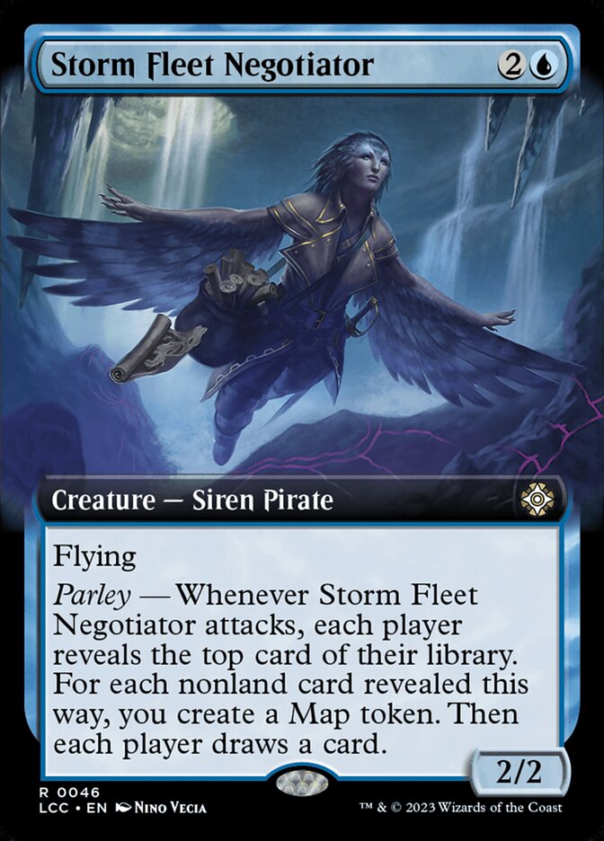 Storm Fleet Negotiator 46/370 (Commander: The Lost Caverns of Ixalan)  - Extended Art | Good Games Modbury