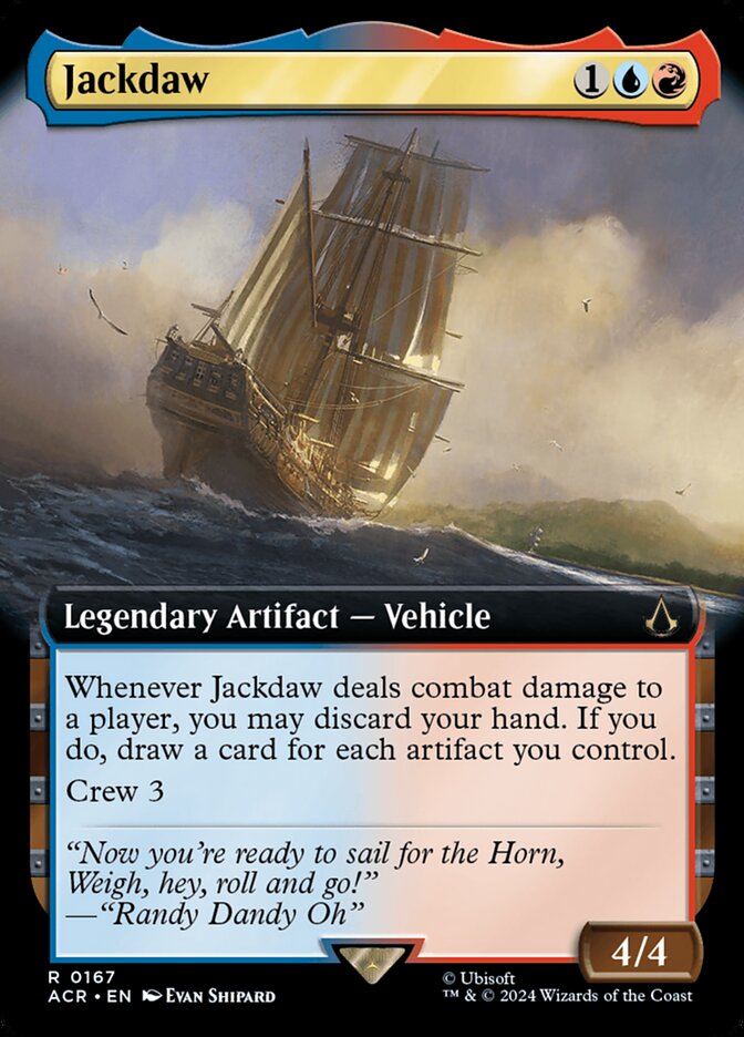 Jackdaw 167 (Universes Beyond: Assassin's Creed)  - Extended Art Foil | Good Games Modbury
