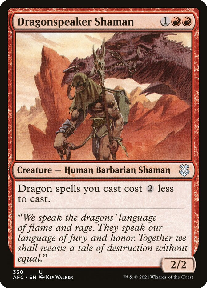 Dragonspeaker Shaman 330/62 (Commander: Adventures in the Forgotten Realms)  | Good Games Modbury