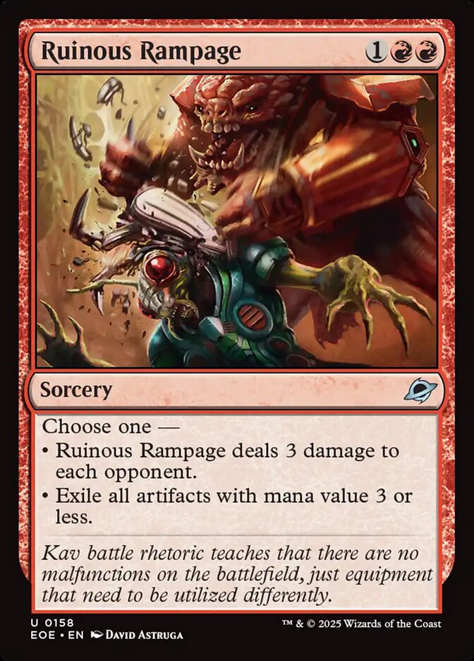 Ruinous Rampage 158 (Edge of Eternities)  - Foil | Good Games Modbury