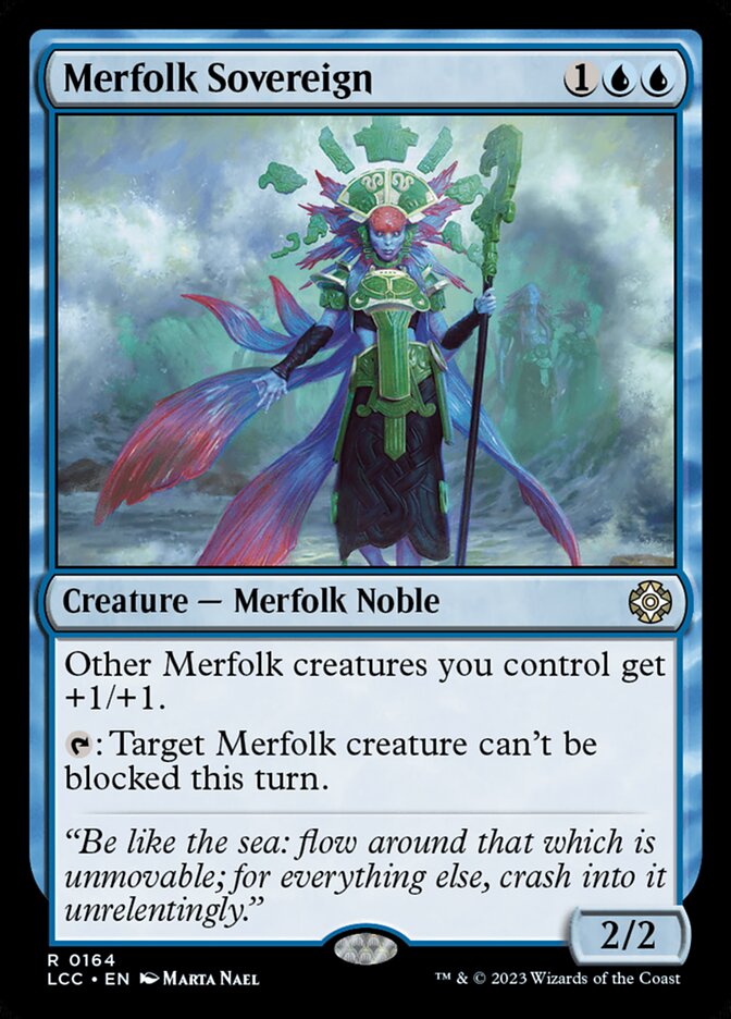 Merfolk Sovereign 164 (Commander: The Lost Caverns of Ixalan)  | Good Games Modbury