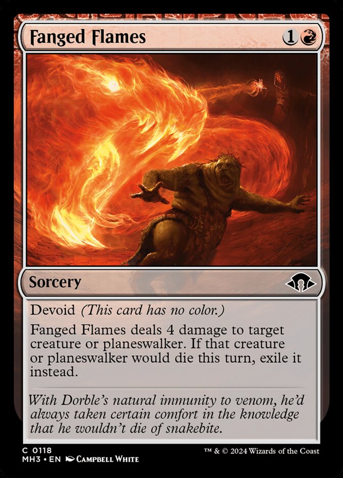 Fanged Flames 118/319 (Modern Horizons 3)  | Good Games Modbury
