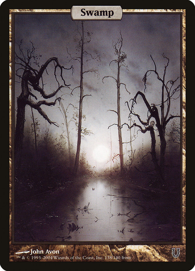 Swamp 138/140 (Unhinged)  - Full Art Foil | Good Games Modbury