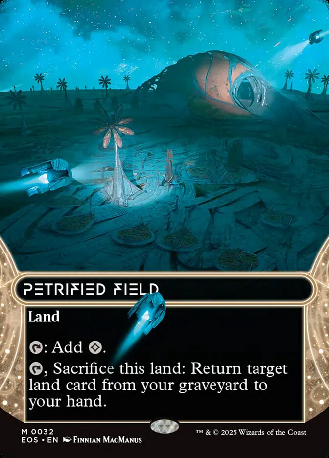 Petrified Field 32/45 (Edge of Eternities: Stellar Sights)  - Borderless Foil | Good Games Modbury