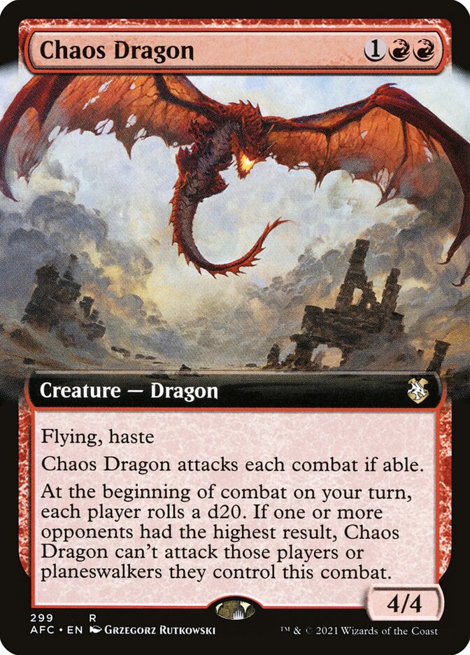 Chaos Dragon 299/62 (Commander: Adventures in the Forgotten Realms)  | Good Games Modbury
