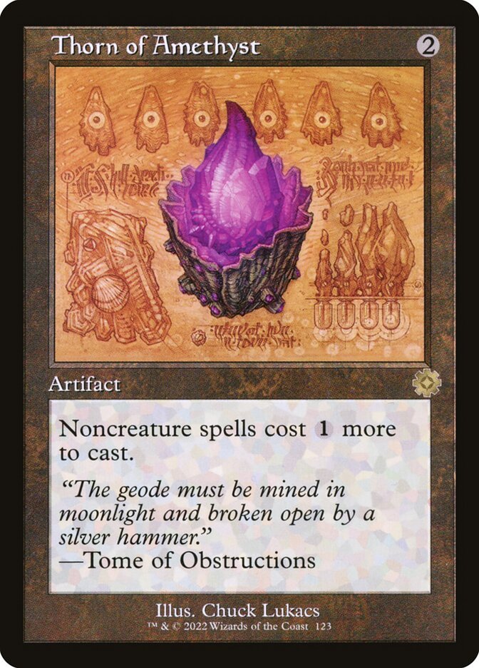 Thorn of Amethyst 123/63 (The Brothers' War: Retro Frame Artifacts)  - Foil | Good Games Modbury