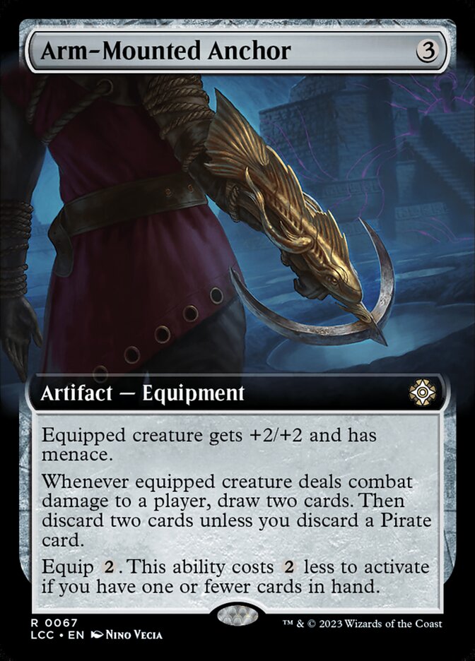 Arm-Mounted Anchor 67/370 (Commander: The Lost Caverns of Ixalan)  - Extended Art | Good Games Modbury